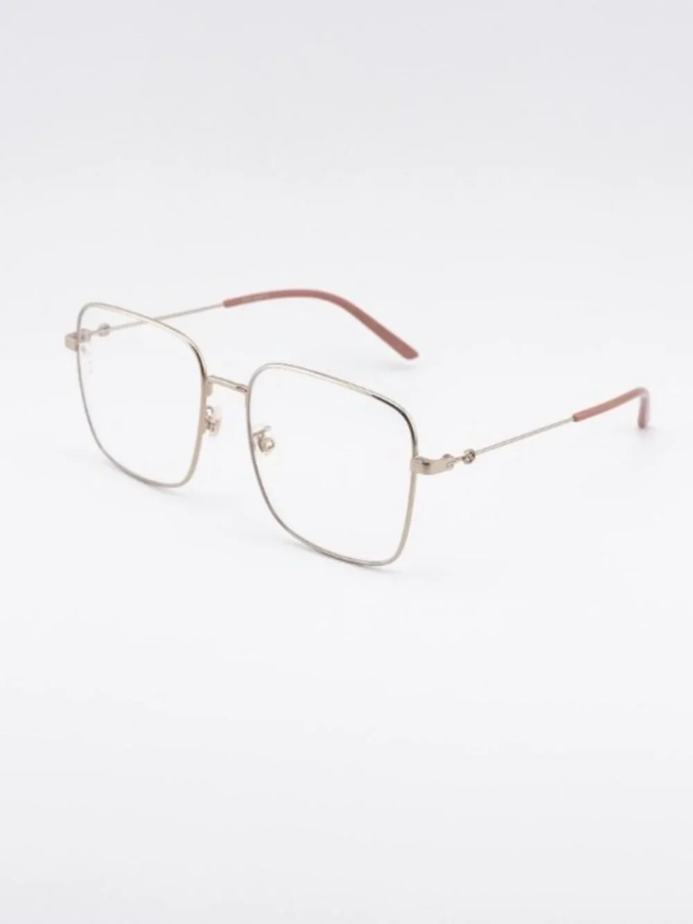 Gucci GG0445O 001 Eyeglasses Gold 56mm Square Frame